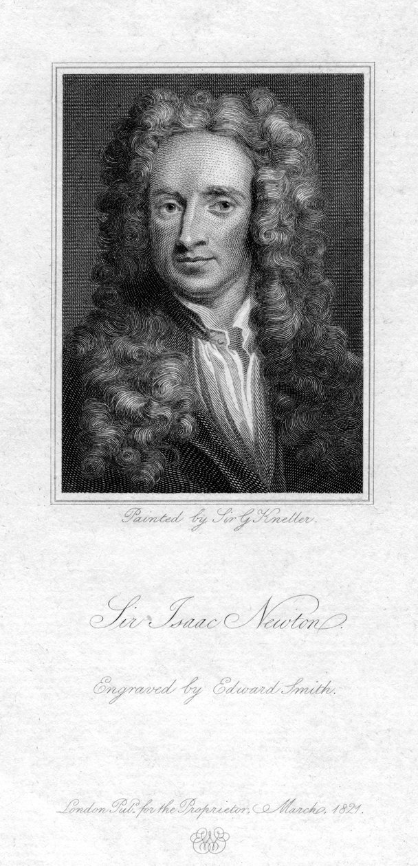 Sir Isaac Newton, mathématicien, astronome et physicien anglais, 1821 - Edward Smith