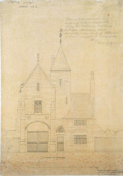 Élévation frontale du château d