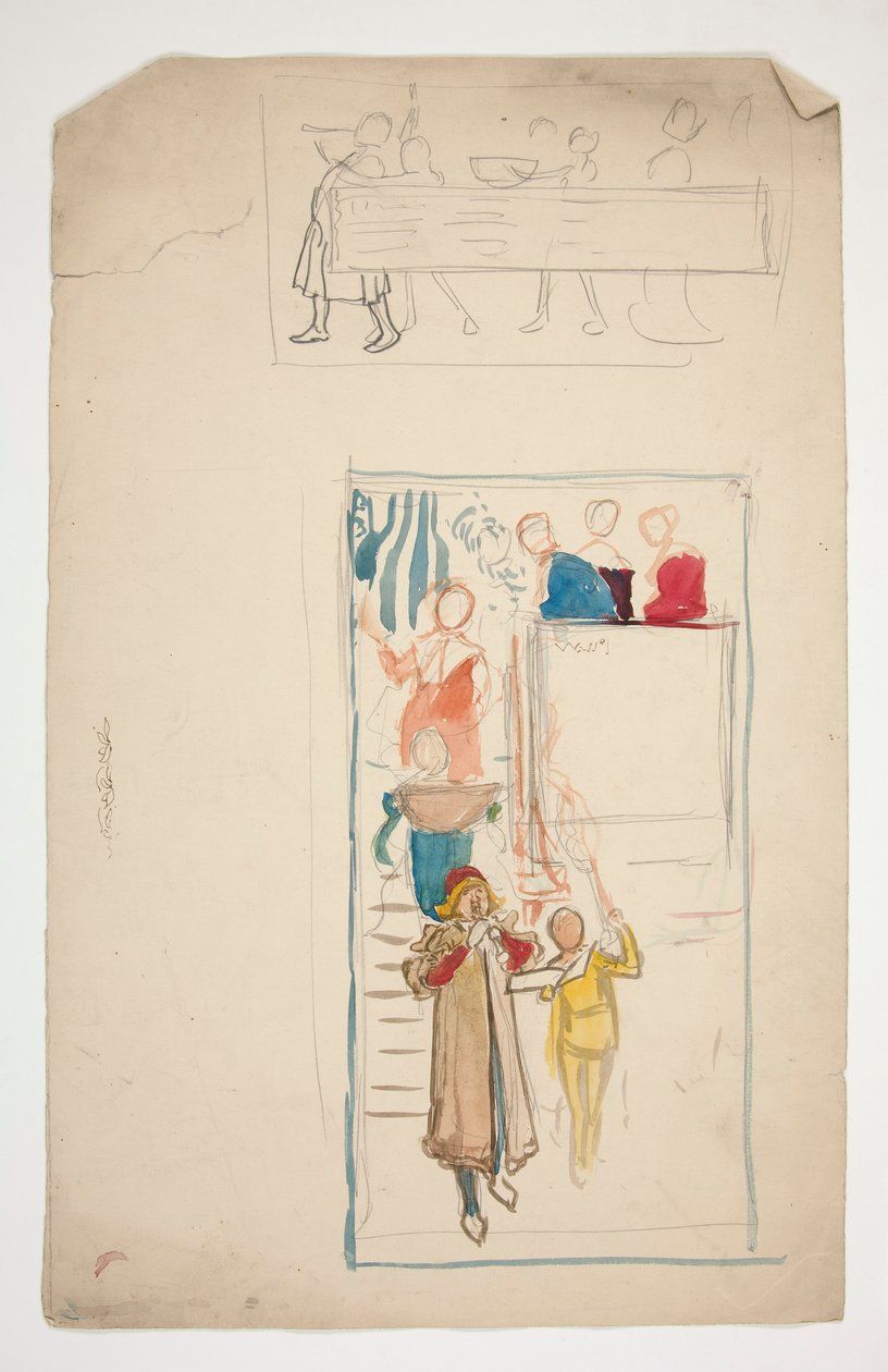 Une procession - illustration non identifiée pour une pièce de théâtre (?) - Edwin Austin Abbey