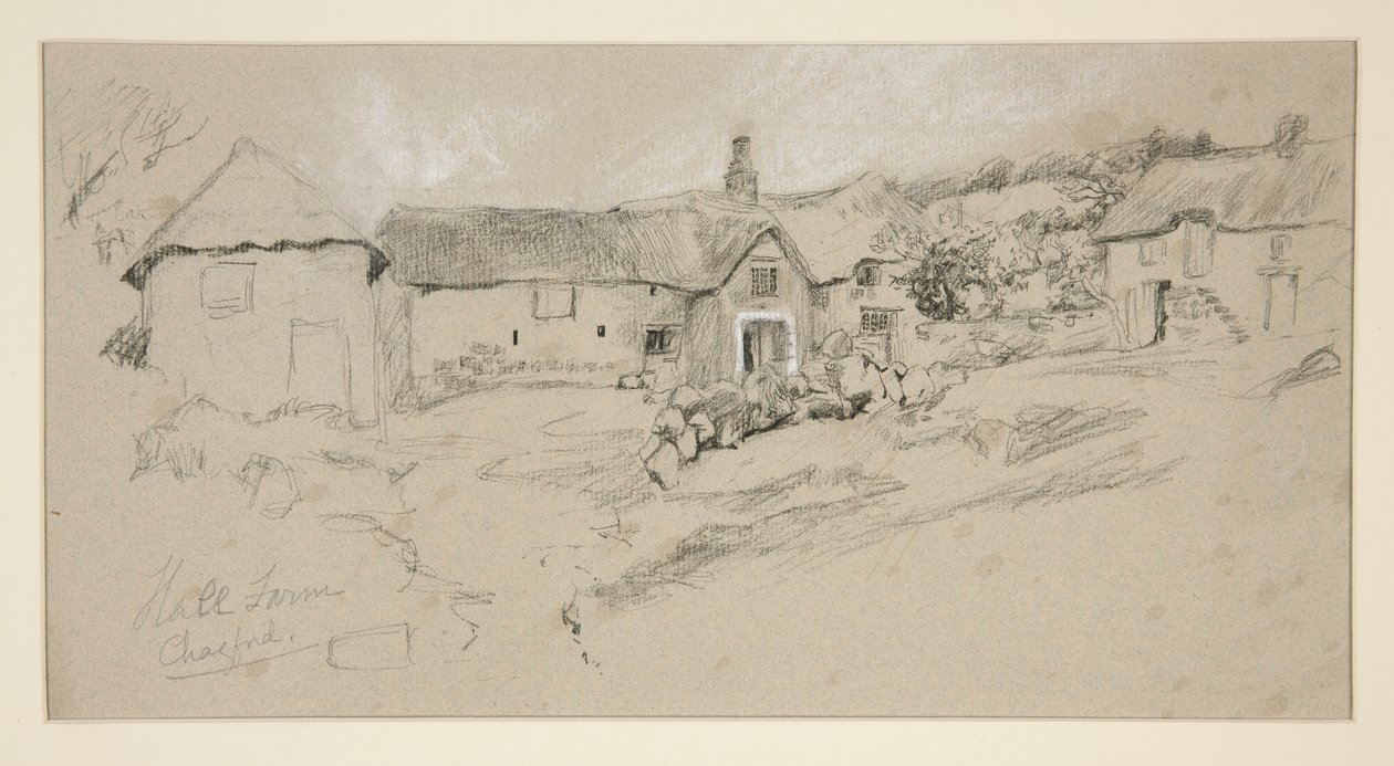 Étude architecturale : Hall Farm - Edwin Austin Abbey