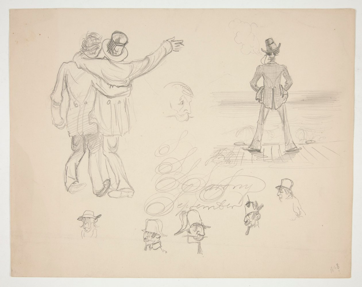 Études de figures masculines variées - Edwin Austin Abbey