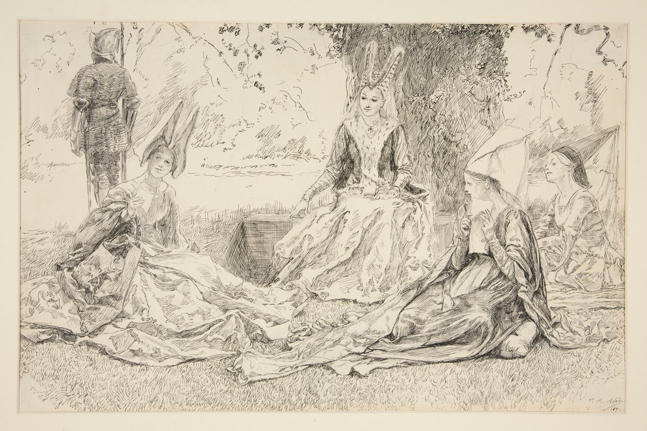 Devant la princesse - Edwin Austin Abbey