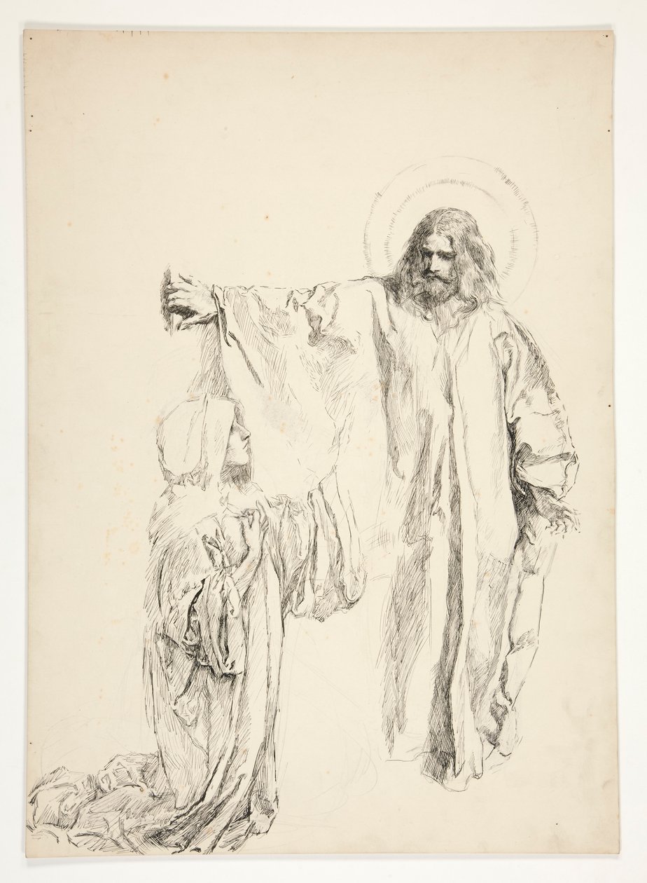 Le Christ et Marie Madeleine - Edwin Austin Abbey