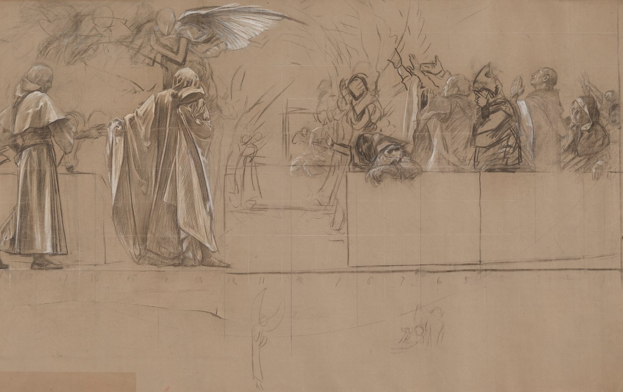 Étude de composition - Edwin Austin Abbey