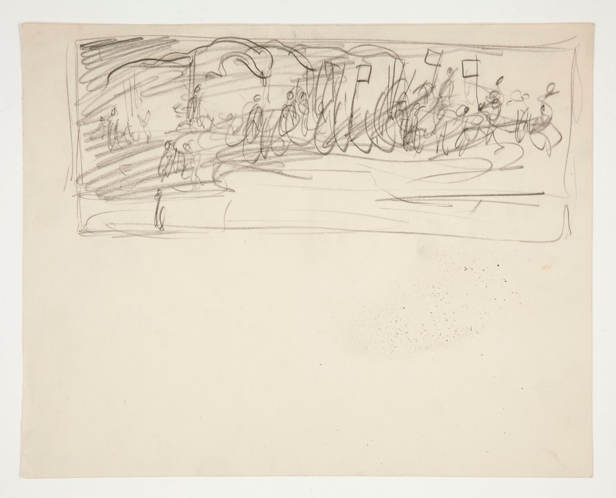 Étude de Composition pour La Quête du Saint Graal (série de quinze peintures pour la Bibliothèque Publique de Boston, achevée en 1901) - Edwin Austin Abbey