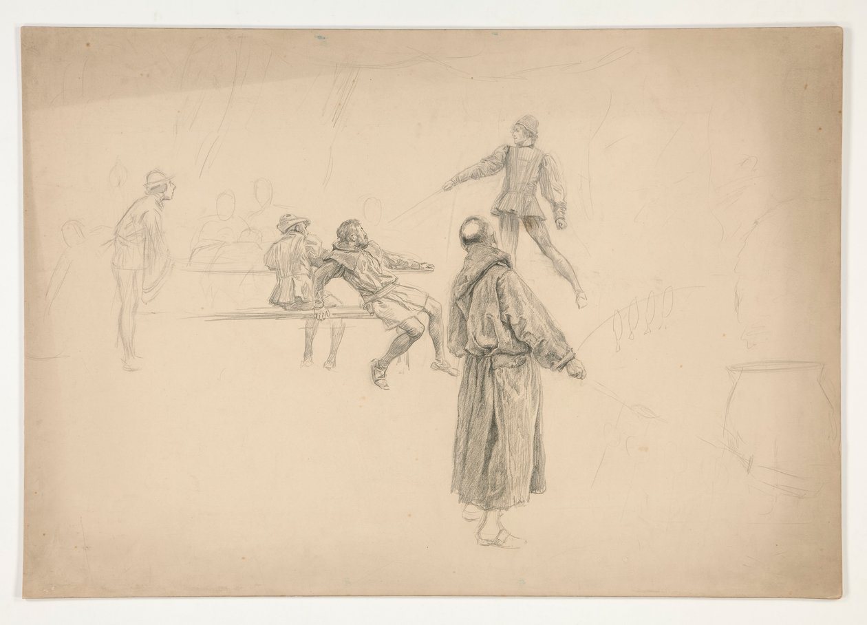 Dessin de figure - Edwin Austin Abbey
