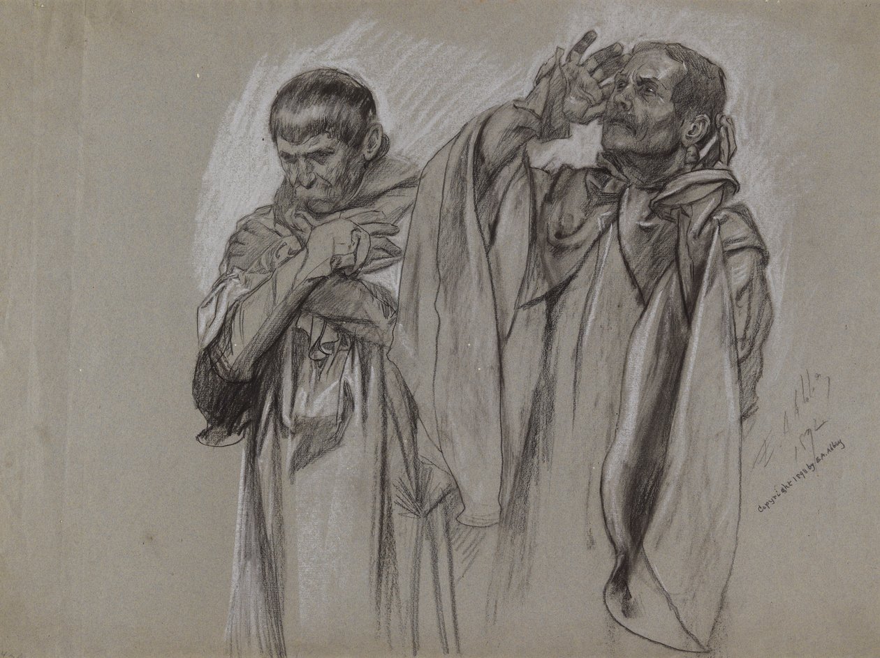 Étude de figure pour - Edwin Austin Abbey