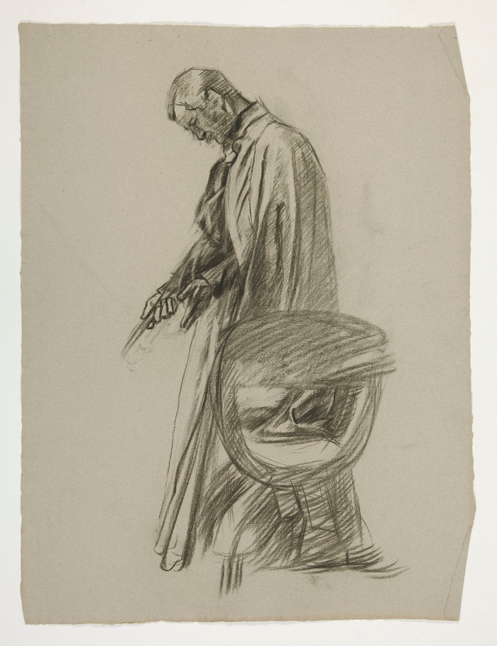 Étude de figure pour le roi Arthur - Edwin Austin Abbey