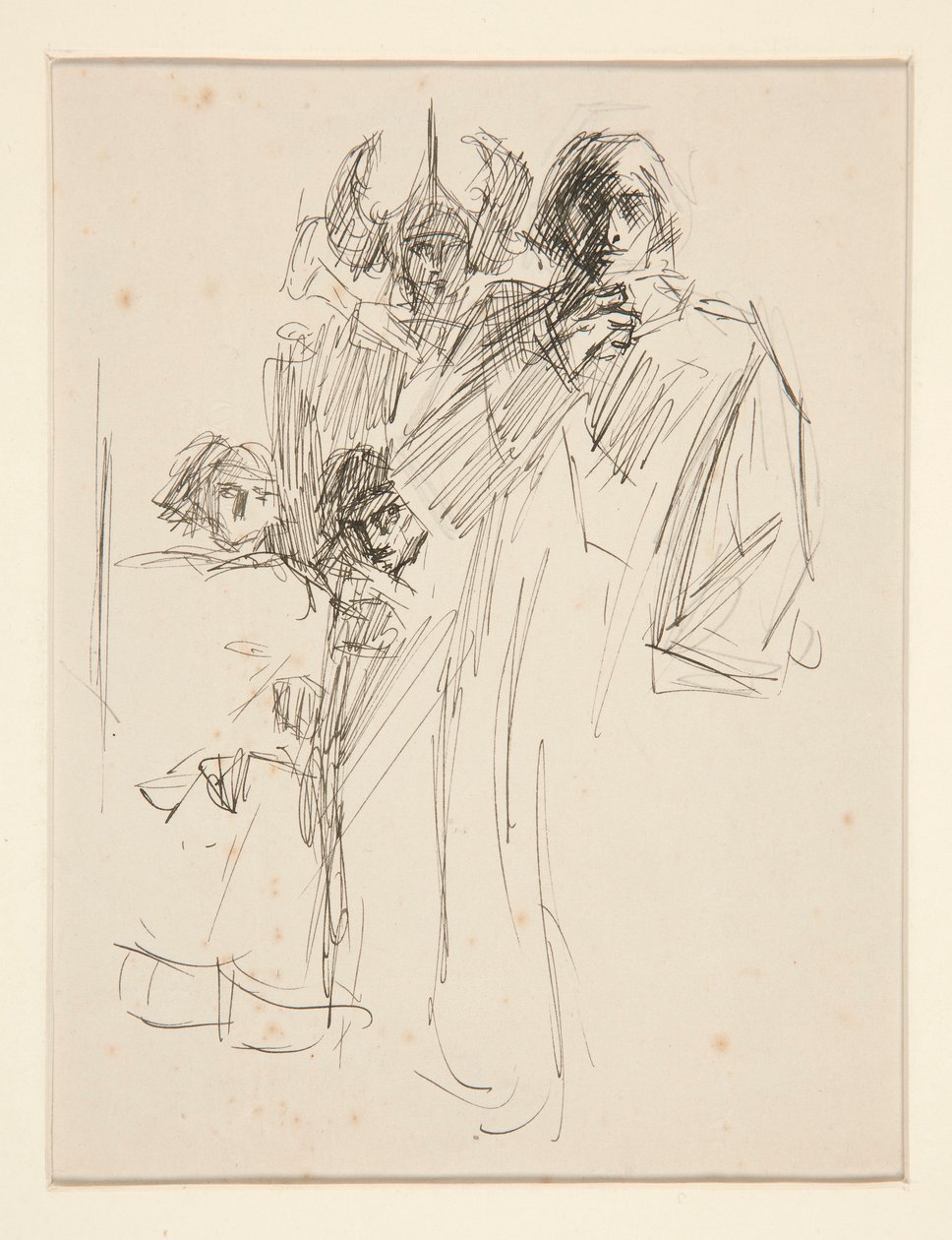 Galahad au château, étude pour La Quête du Saint Graal (série de quinze peintures pour la bibliothèque publique de Boston, achevée en 1901) - Edwin Austin Abbey