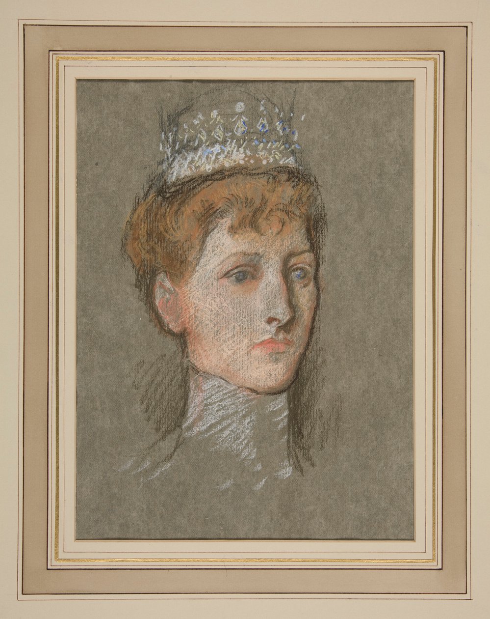Tête de la princesse de Galles (Reine Mary) - Edwin Austin Abbey