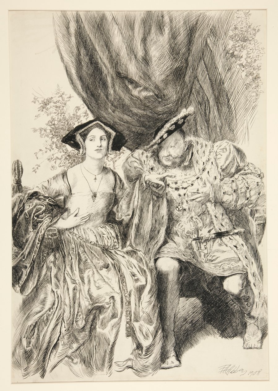 Henry et Anne Boleyn. Roi Henry : - Edwin Austin Abbey