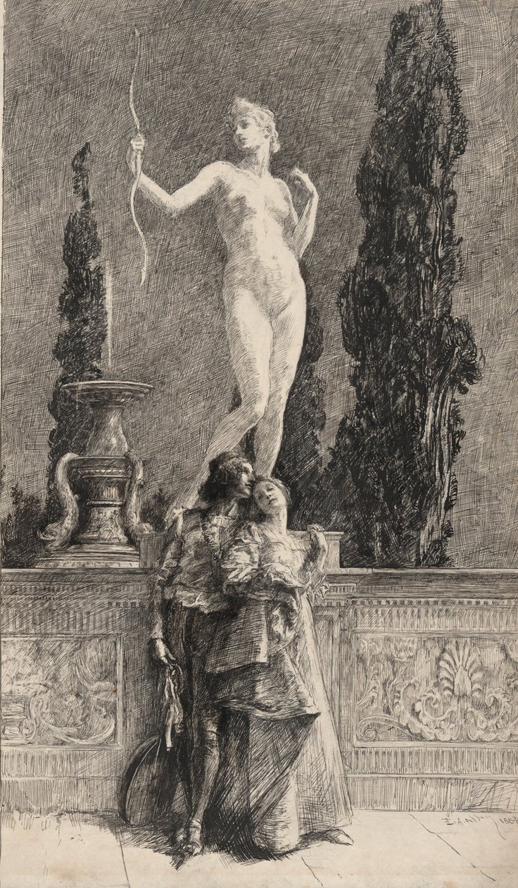 Lorenzo et Jessica - Edwin Austin Abbey