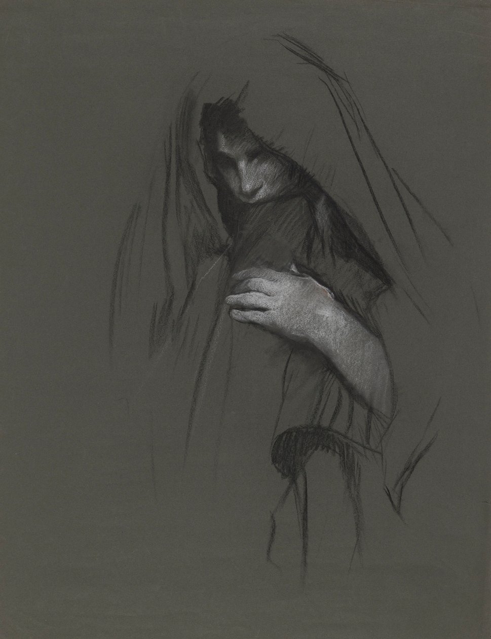 Marie, la femme de Cléophas, étude pour Les Trois Maries - Edwin Austin Abbey