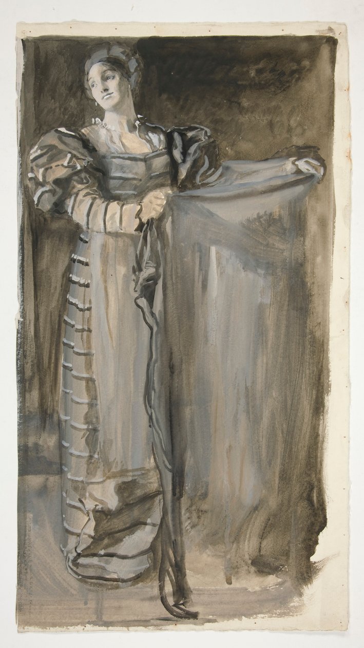 Étude préliminaire pour Othello (?) - Edwin Austin Abbey