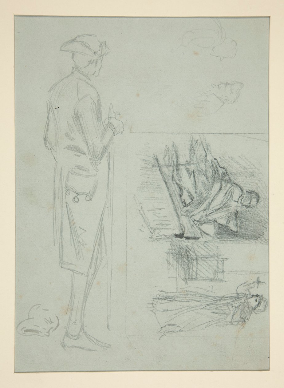 Feuille de croquis - Edwin Austin Abbey