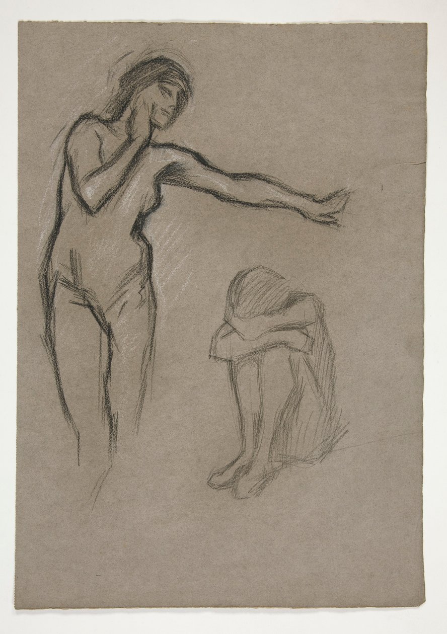 Esquisse de deux figures - Edwin Austin Abbey