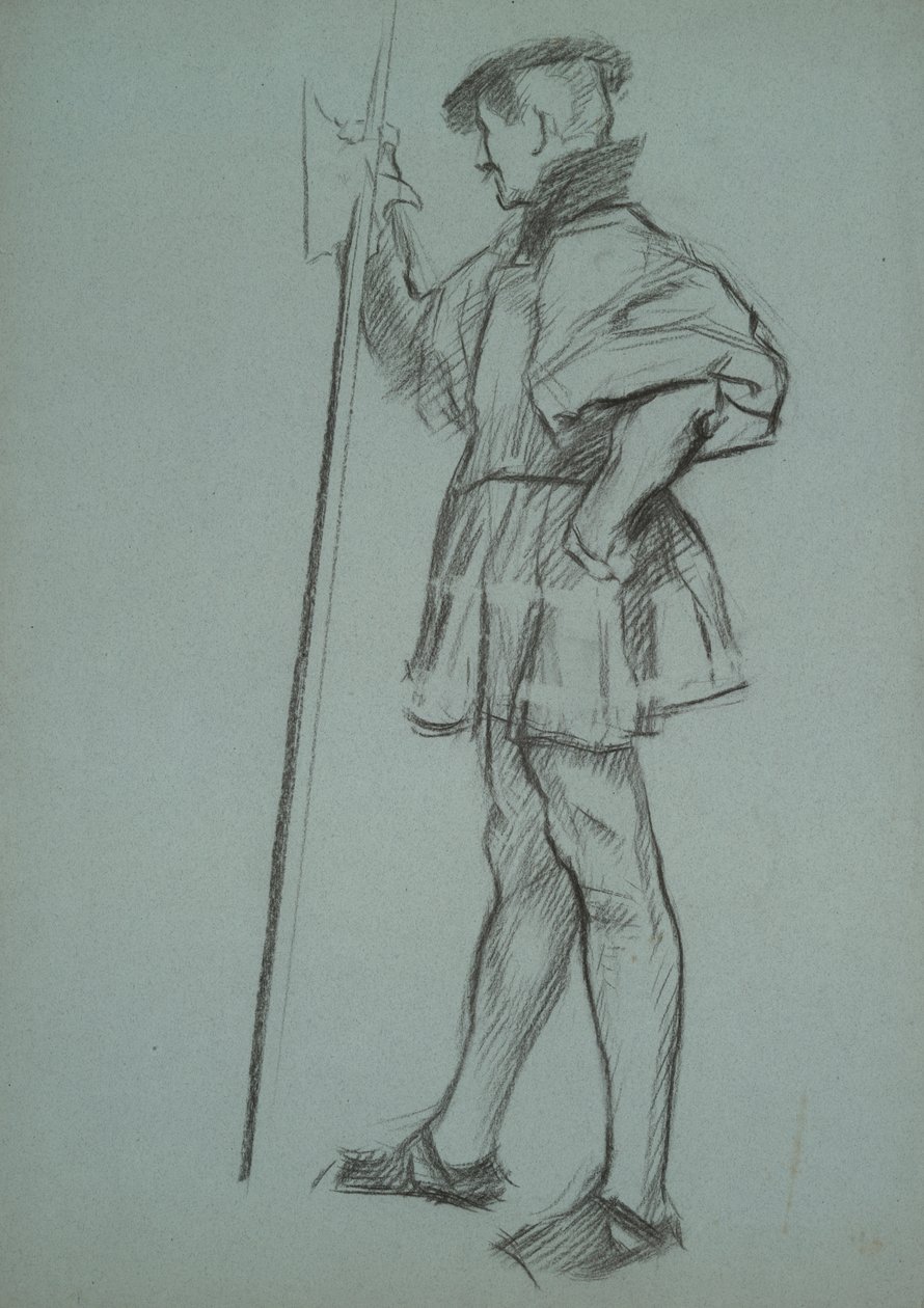 Étude pour Le Procès de la Reine Catherine - Edwin Austin Abbey