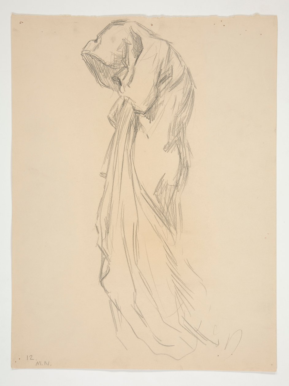 Étude pour la figure de minuit - Edwin Austin Abbey