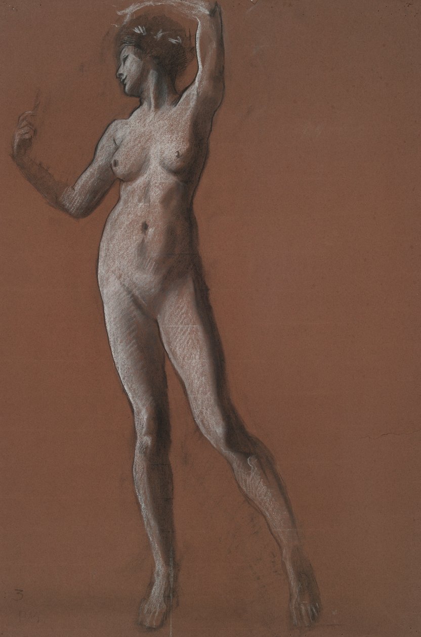 Étude pour figure de 15h - Edwin Austin Abbey