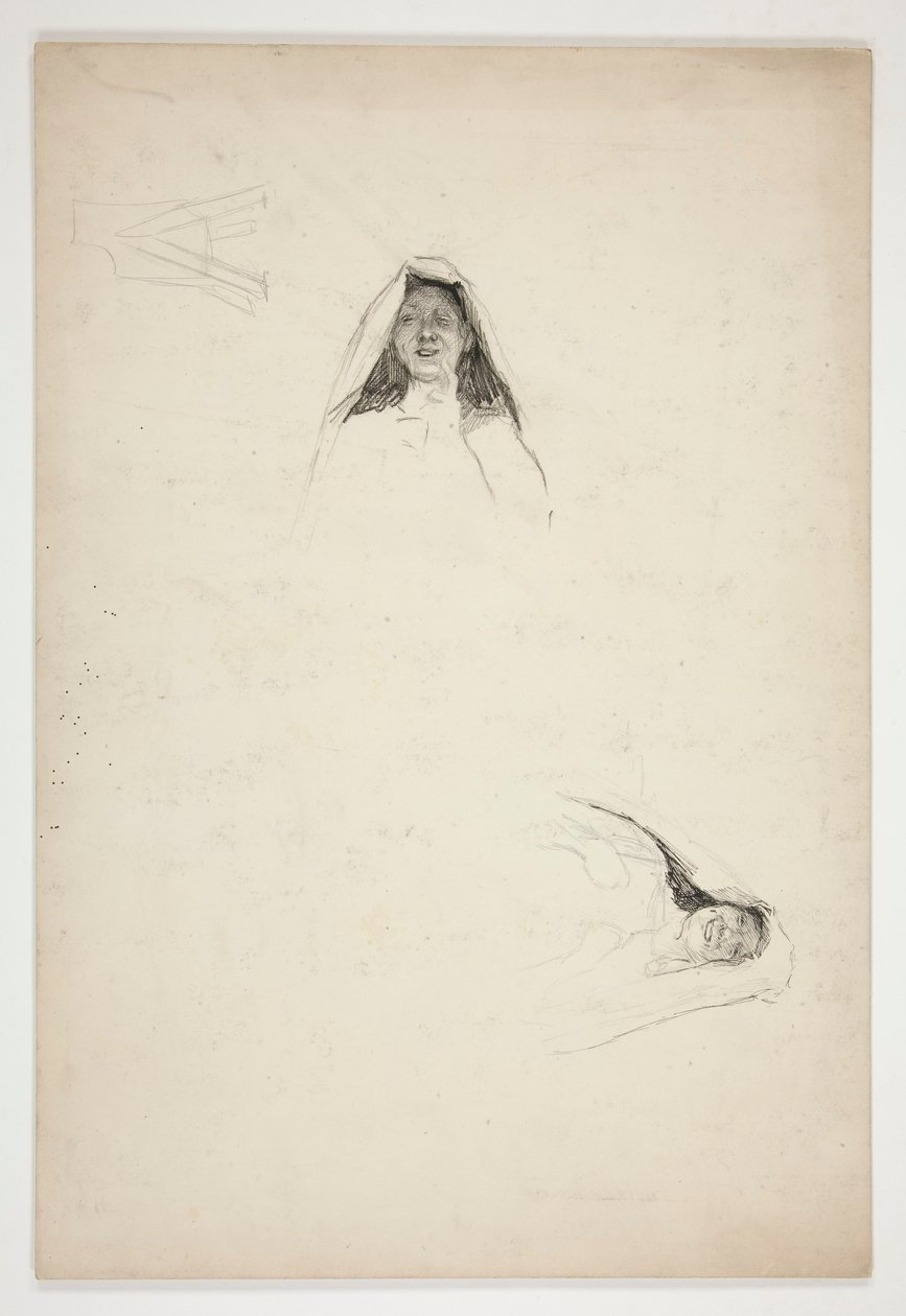 Étude de deux têtes, Jaquenetta, de l