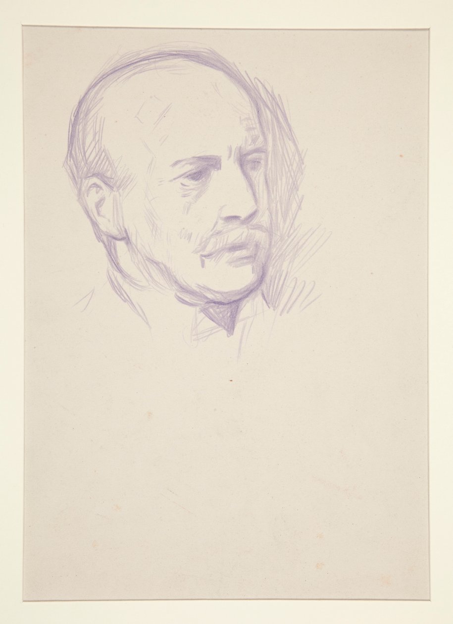 Étude, tête de portrait d