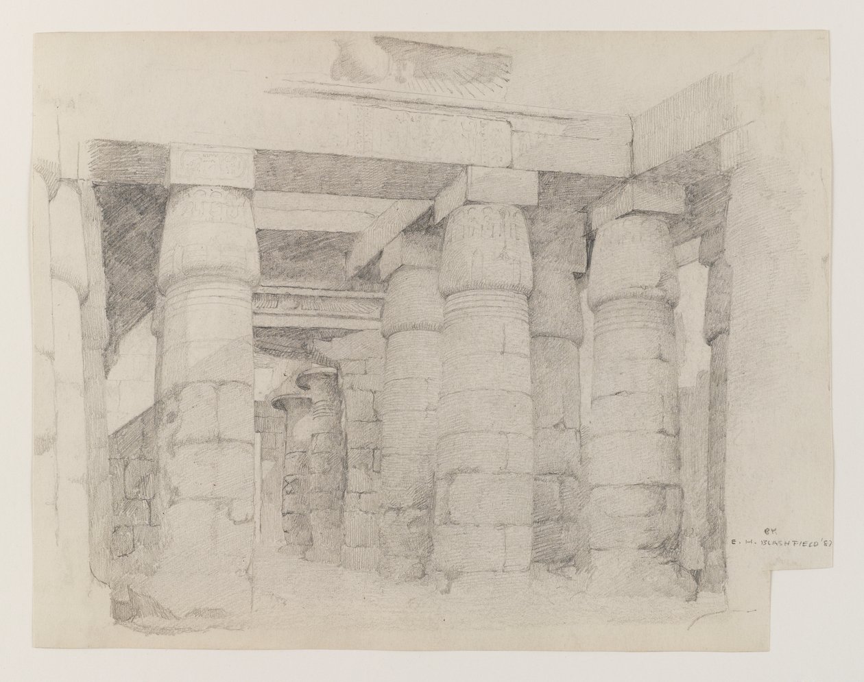 Temple de Khonsou à Karnak, 1887 - Edwin Howland Blashfield