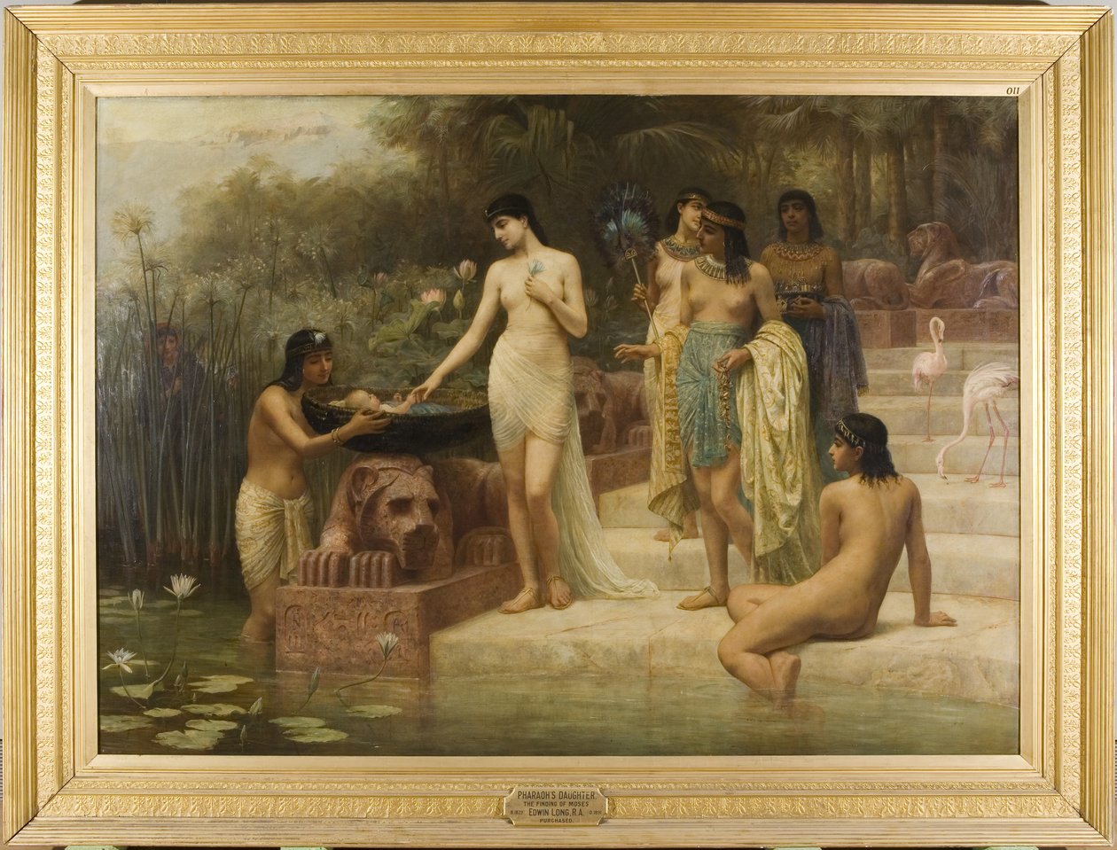 La fille de Pharaon - La découverte de Moïse - Edwin Longsden Long