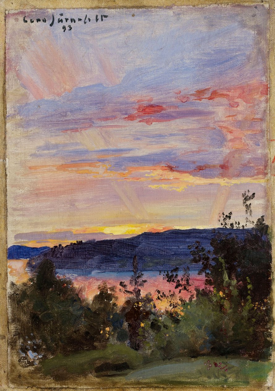 Coucher de soleil - Eero Järnefelt