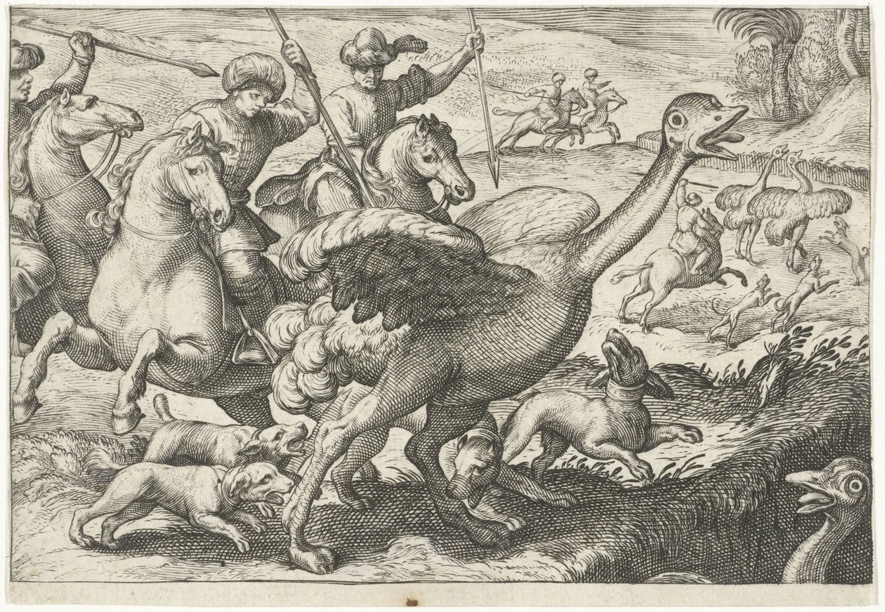 Paysage avec chasse à l