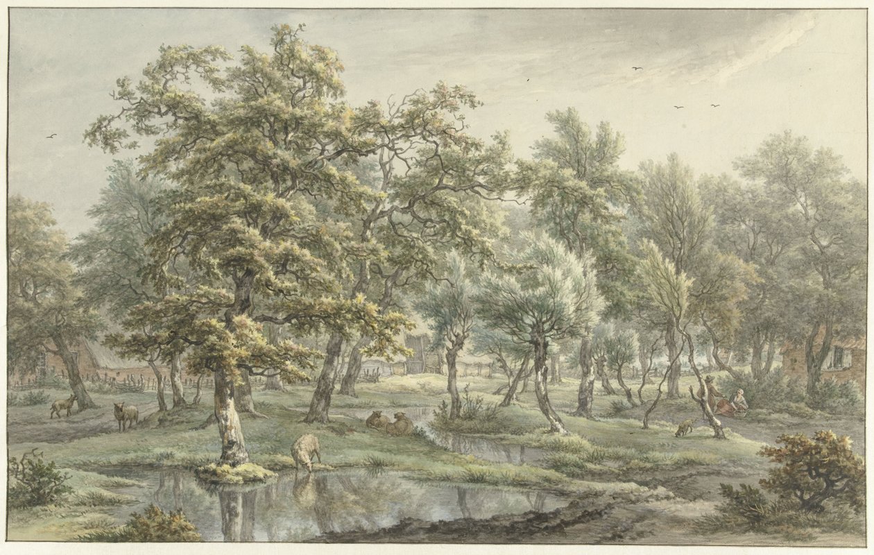Paysage à Eext (province de Drenthe) - Egbert van Drielst
