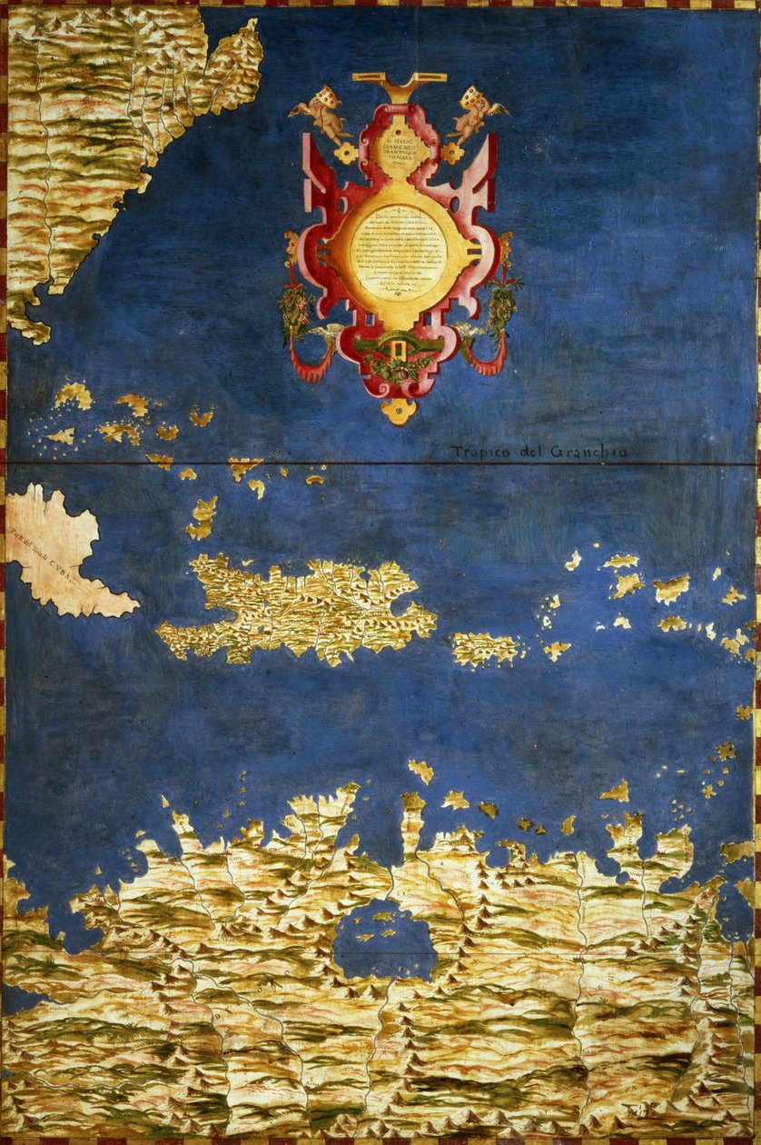 Carte des Caraïbes et du Venezuela, de la 