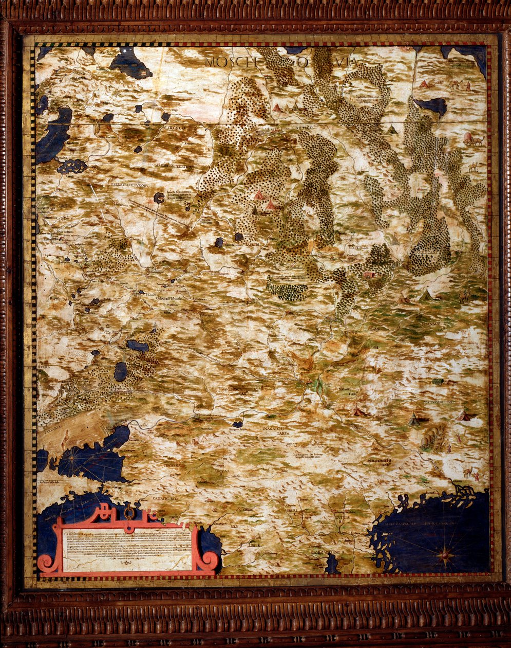 Région de Moscou Carte réalisée par Egnazio Danti vers 1567 - Egnazio Danti
