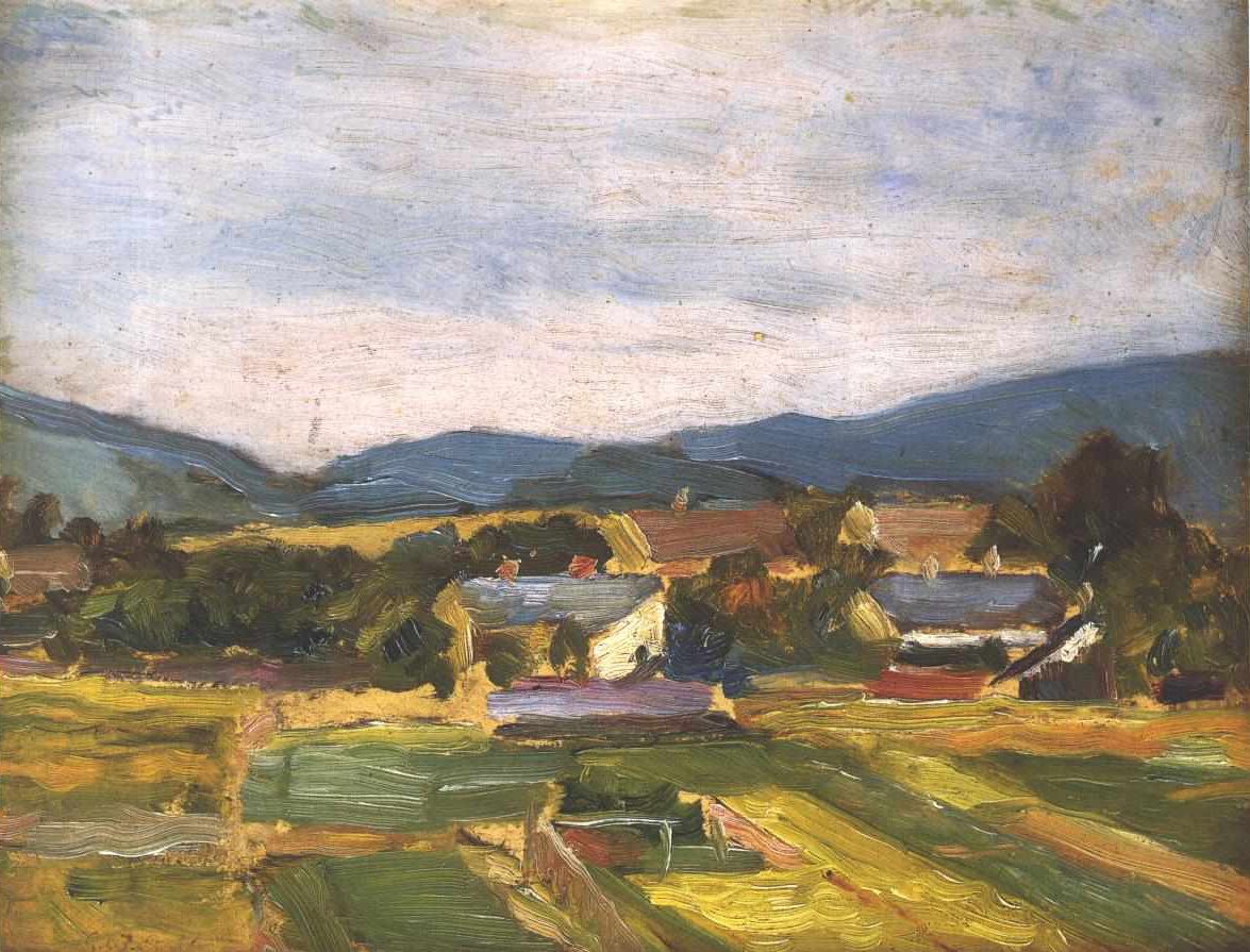 Paysage en Basse-Autriche - Egon Schiele