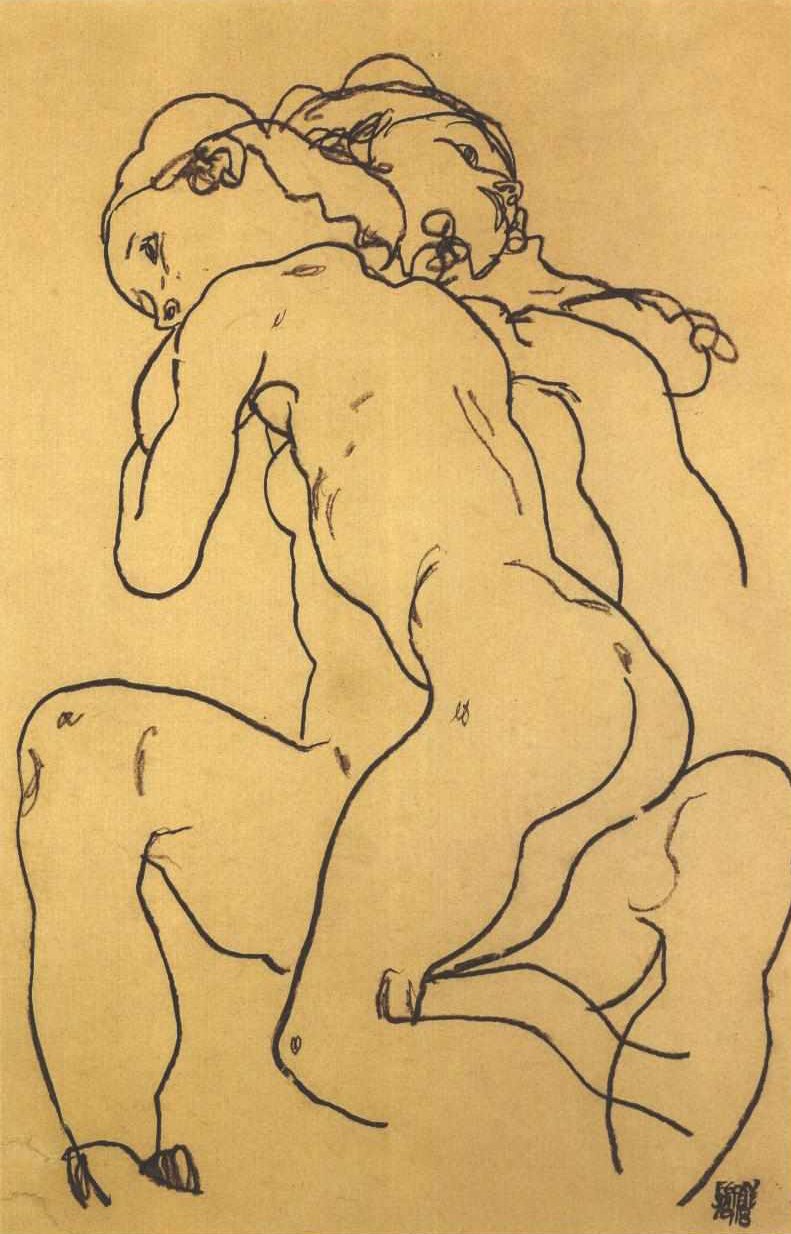 Deux nus féminins s