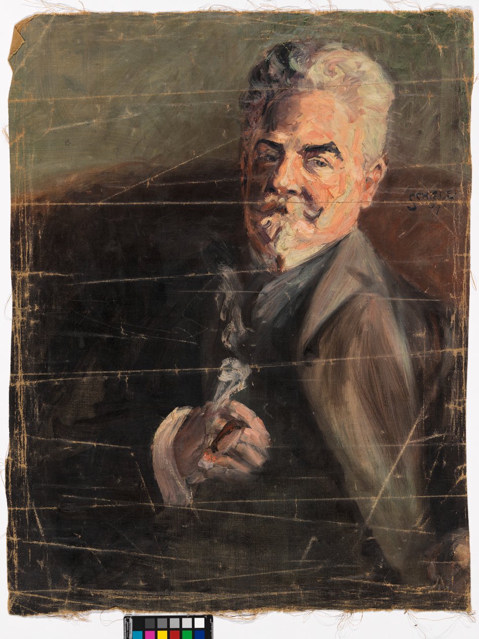 Portrait de Leopold Czhiaczek - Egon Schiele