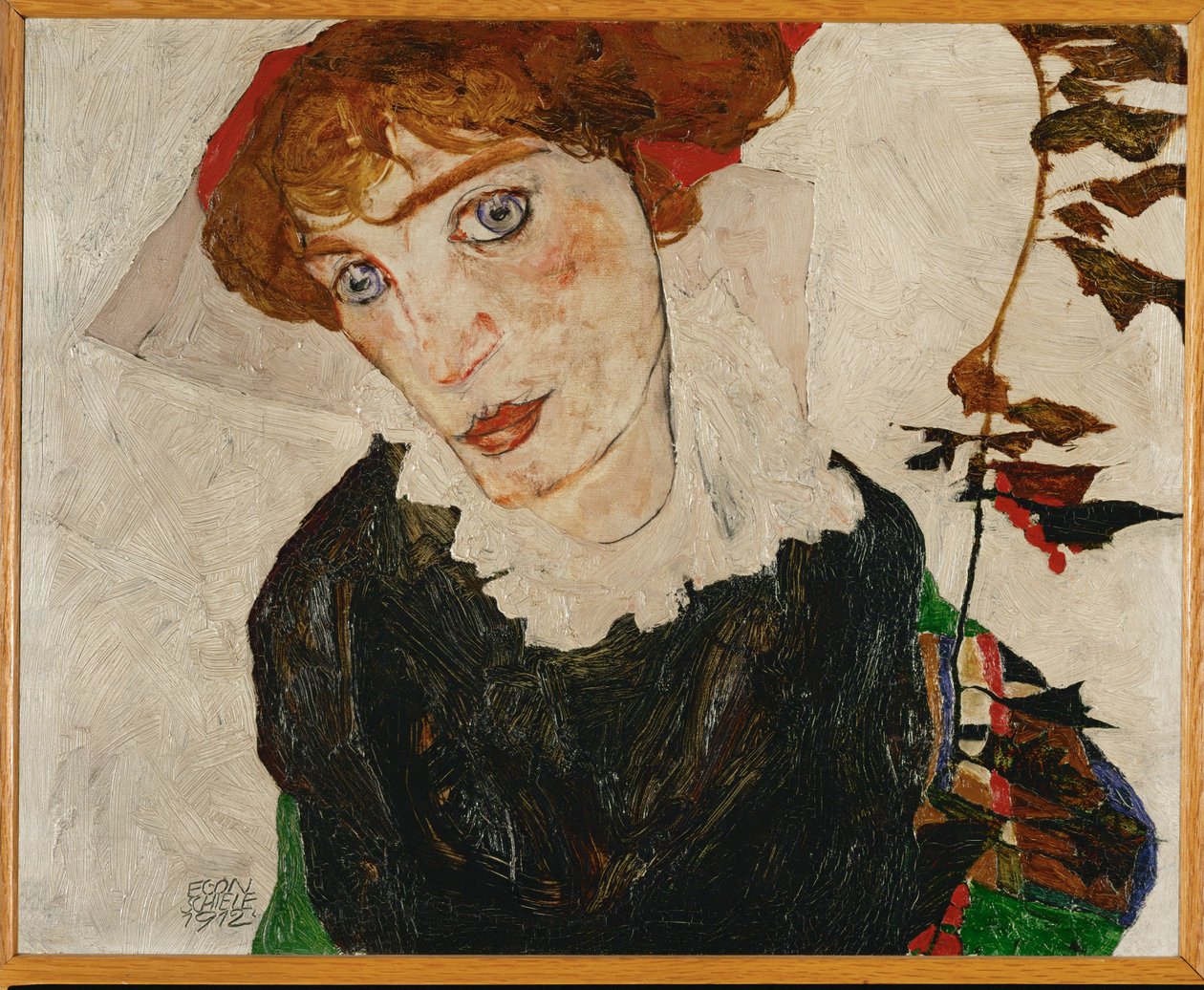 Bildnis Wally (huile sur bois) - Egon Schiele