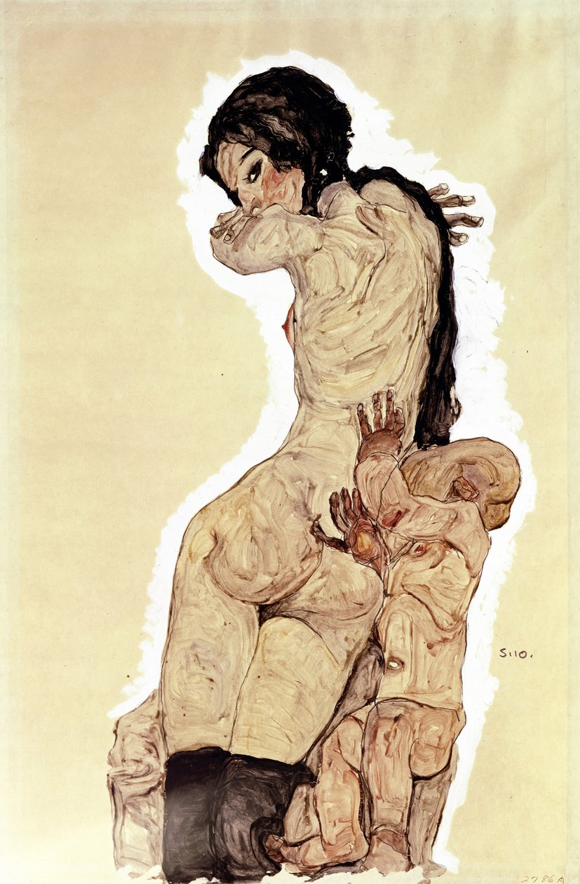 Mère et enfant - Egon Schiele