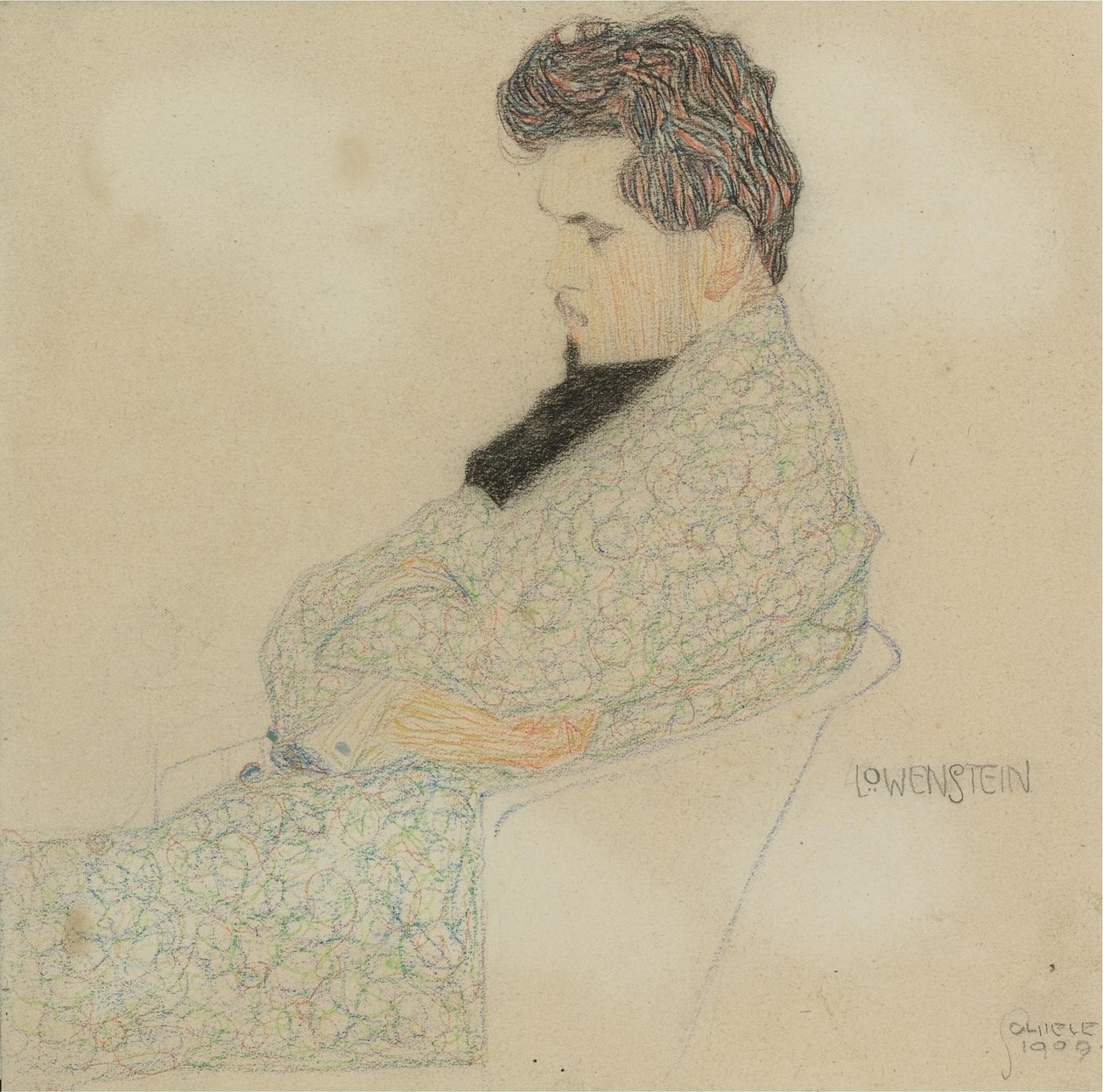Portrait du compositeur Arthur Löwenstein, 1909 - Egon Schiele