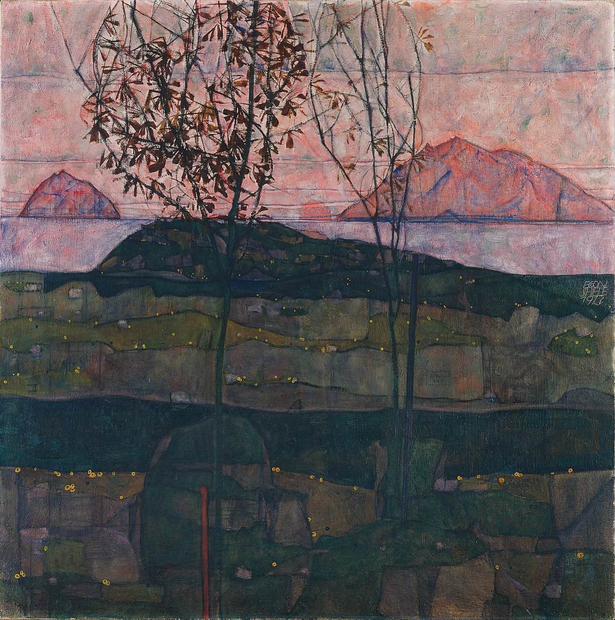 Soleil couchant - Egon Schiele