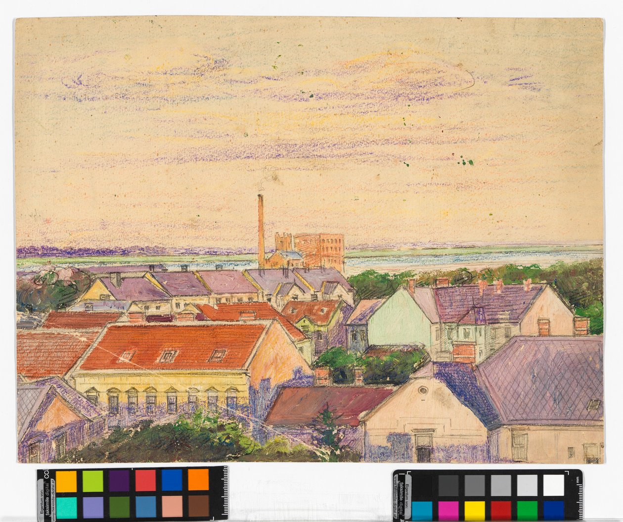 Vue de ville - Egon Schiele