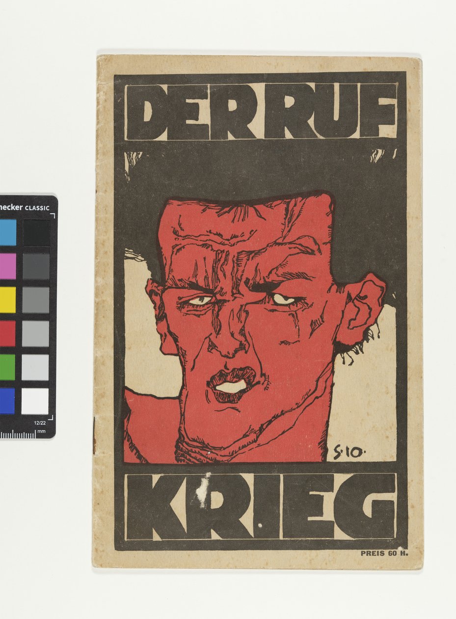 Zeitschrift "Der Ruf" - Sonderheft "Krieg" - Egon Schiele