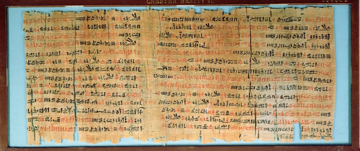 Le Papyrus médical de Chester Beatty, Nouvel Empire, c.1200 av. J.-C. - Egyptian 19th Dynasty