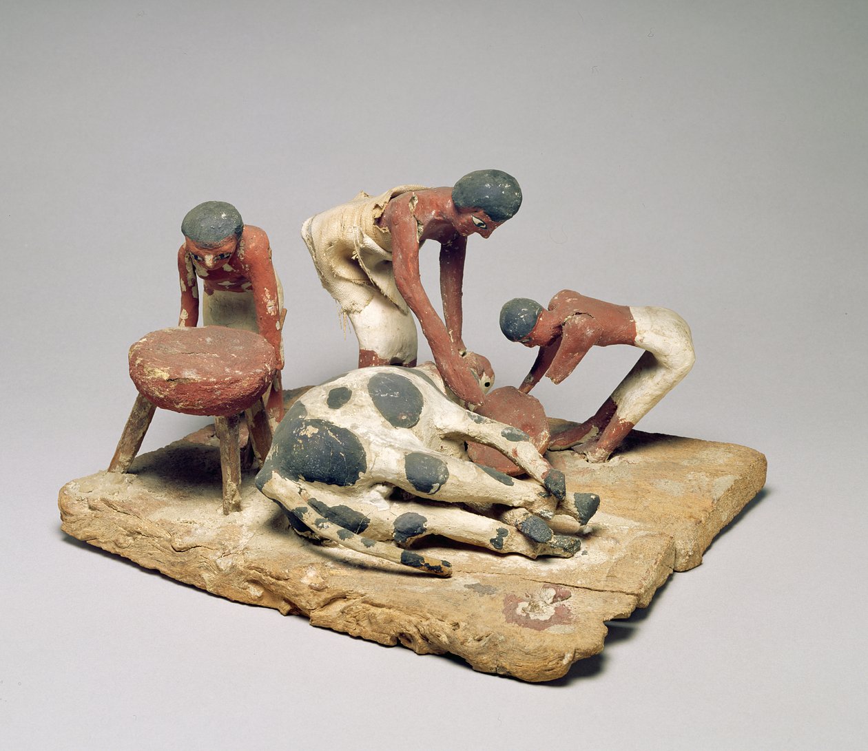Modèle de bouchers au travail, de la tombe de Khety, Beni Hasan, Moyen Empire, vers 1985-1900 av. J.-C. - Egyptian 12th Dynasty