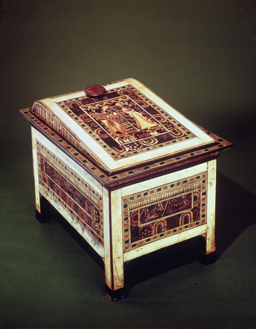 Coffre, de la tombe de Toutankhamon (vers 1370-1352 av. J.-C.) Nouveau Royaume - Egyptian 18th Dynasty