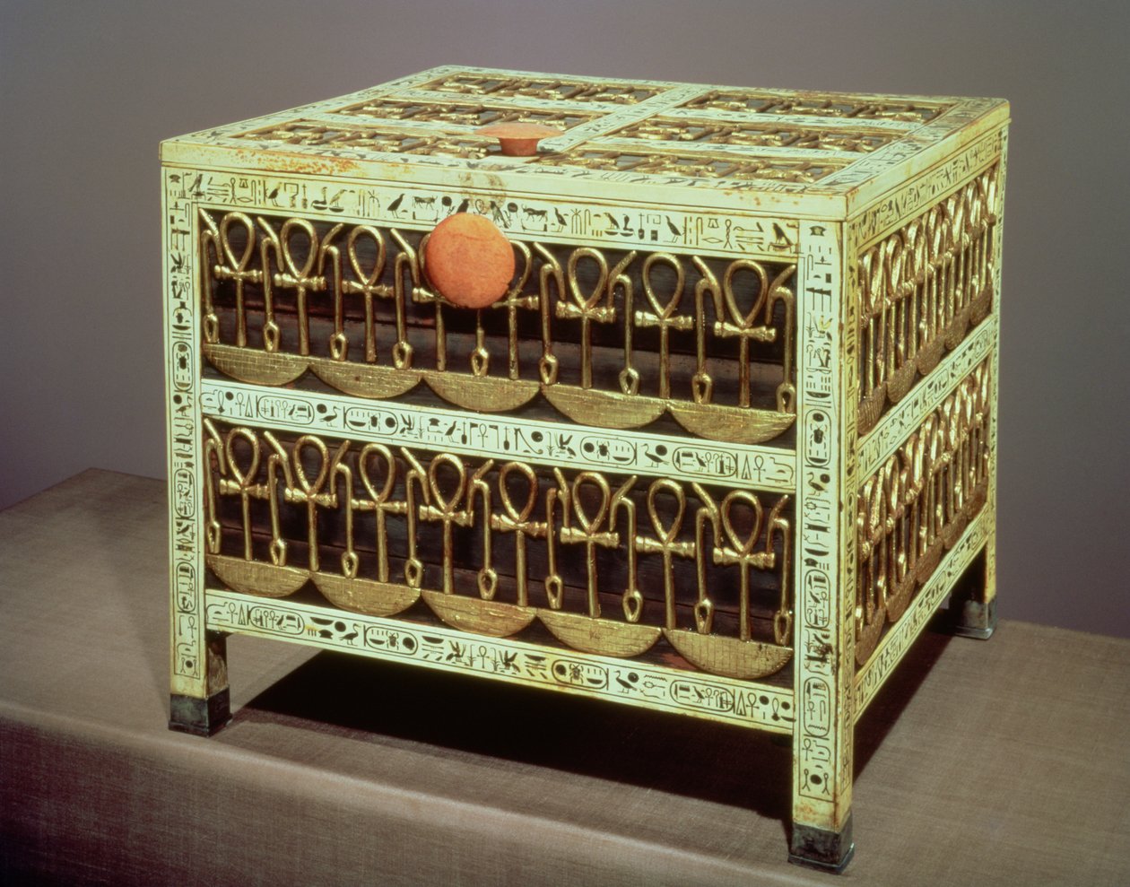 Coffre du trésor de la tombe de Toutankhamon - Egyptian 18th Dynasty