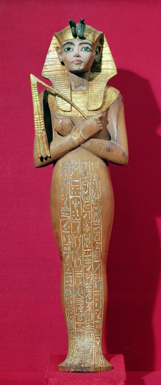 Figurine shabti du roi de la tombe de Toutankhamon (c.1370-1352 av. J.-C.) Nouvel Empire - Egyptian 18th Dynasty