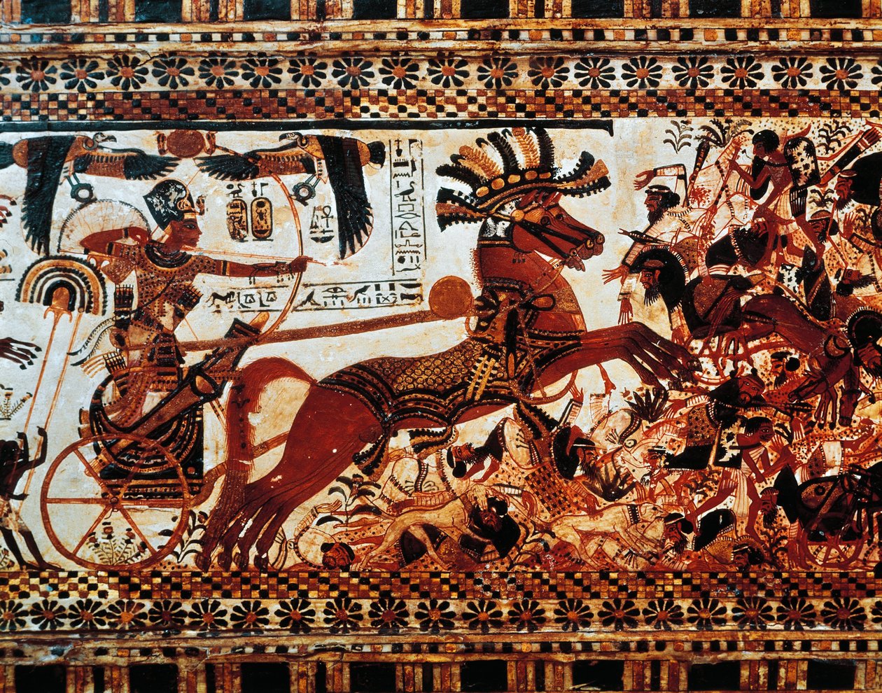 La boîte de chasse (détail) - Egyptian 18th Dynasty
