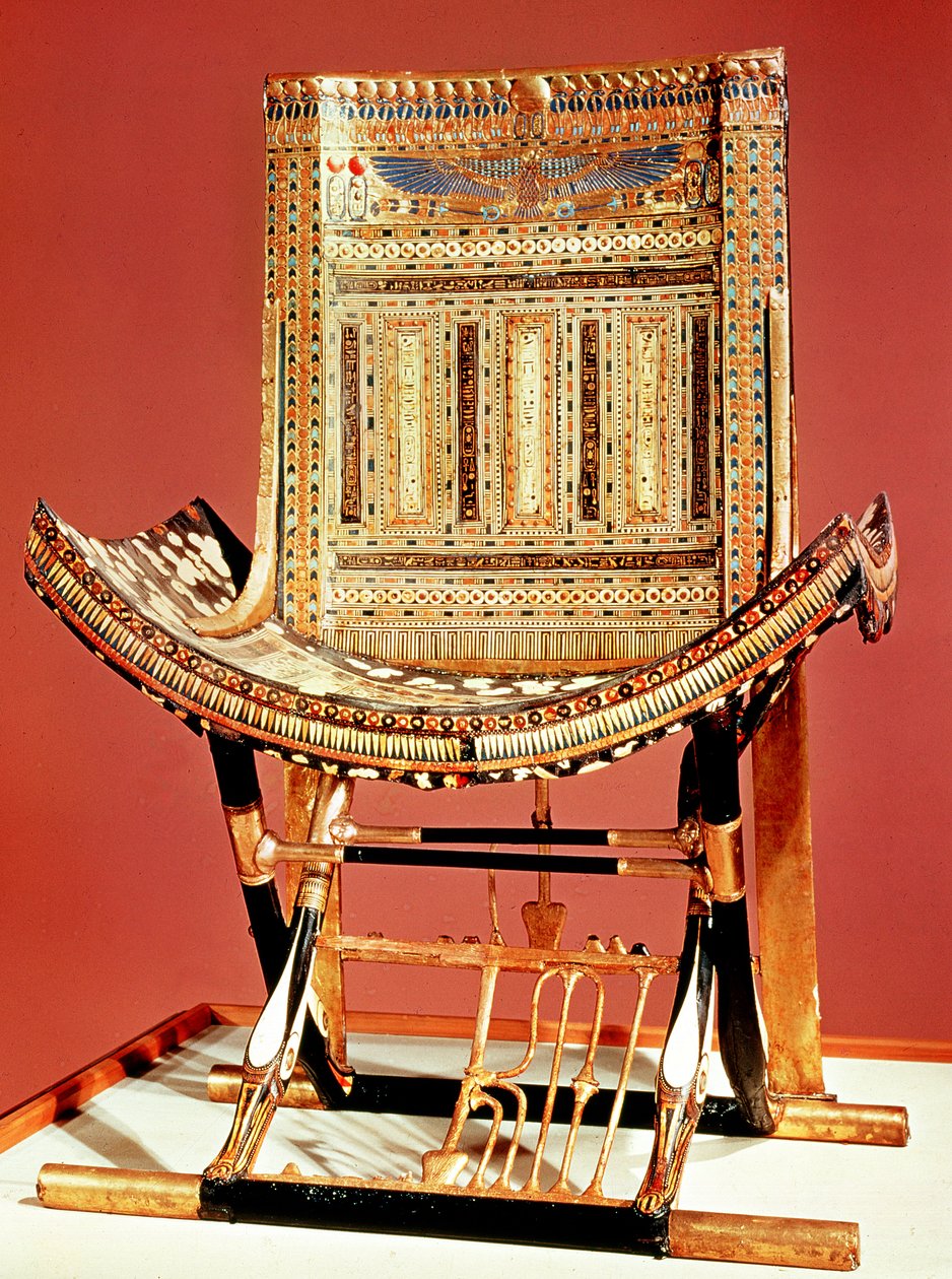 Trône ecclésiastique des pharaons, de la tombe de Toutankhamon - Egyptian 18th Dynasty