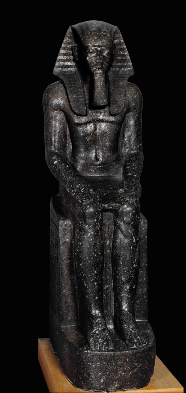 Statue en diorite du pharaon Ramsès II ... - Egyptian 19th Dynasty