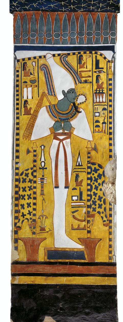 Égypte, Thèbes, Louxor, Vallée des Reines, Tombe de Néfertari, peinture murale d